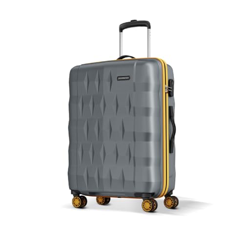 Image of Aristocrat Comet Check-in Trolley Bag 76cm | Large | Hard Luggage| Smooth 8-Wheel Suitcase| Combination Lock with Sturdy Zipper | Full Fabric Convipack | 3-Year International Warranty (Grey)