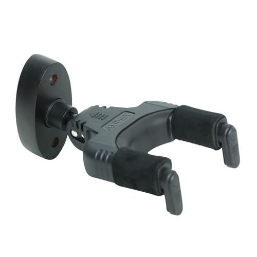 AUPHY Guitar Wall Mount Auto Lock,Guitar Wall Holder with Nitro-Safe Velvet,Universal Compatibility for All Headstocks and Neck Widths Supports Acoustic, Electric, and Bass Guitars
