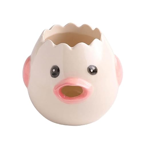 Egg White Yolk Separator Kitchen Egg Separator Yolk Separator Cute Egg Filter Egg Separator Creative Kitchen Tool Household (Pink)
