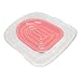Zerone Cat Toilet Training Kit, Universal Removable Design Reusable Environmentally Friendly Cat Toilet Trainer for Pet Cleaning (White Tray, 1 Pink Inner Support)