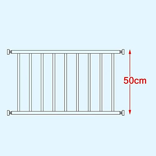 Puerta de rejilla de ventana antirrobo – Puerta de escalera de tensión para niños y mascotas – Barrera de seguridad para el hogar sin perforaciones – 50-130 cm de ancho