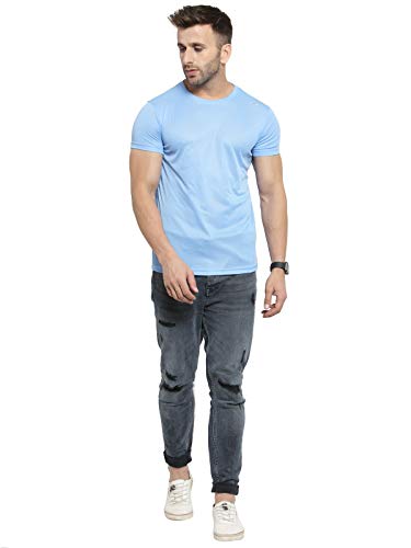 Image of AWG ALL WEATHER GEAR Men's Round Neck Half Sleeves, Lightweight Quick Dry Regular Dry Fit Sports T-shirt
