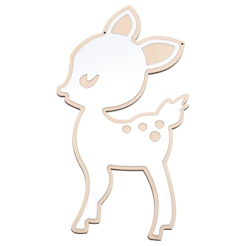 TOVINANNA Espejo de Pared Decorativo Acrílico Estilo Nórdico para Maquillaje Luz, Elegante Accesorio Colgante para Baño y Dormitorio, Diseño Artístico y Simple