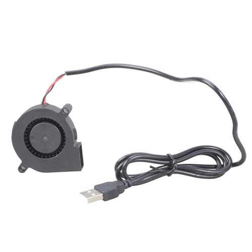 YUPEIUKLI Ventilador soplador 50 mm USB 5 V, 4300 RPM, Extractor de Aire para Impresora, reparación de refrigeración, Repuesto, Alto Flujo de Aire, diseño de bajo Ruido