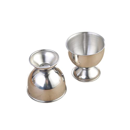 4 Pack Stainless Steel Egg Cup Holders, Egg Tray For Hard Boiled Eggs Stand Kitchen Gadgets Tools, Silver #TOP2