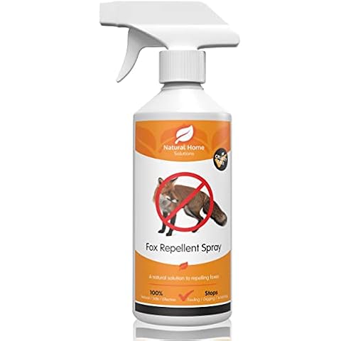 Natural Home Solutions Fox Repellent 500ML Anti Fox Fouling Spray Natural Humane Citrus Spray Fox Deterrent Stop Foxes In Garden Fouling Digging Scratching Cover