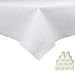 Produktbild Sensalux Bierzeltgarnitur, Tischdecke aus stoffähnlichem Vlies, Standard 100 by Oeko-TEX, ideal für Jede Feier, Catering, Hochzeit, Geburtstag, 1m x 2,5m, Weiß