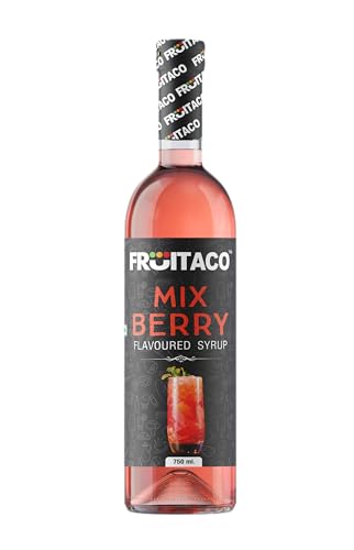 Image of Fruitaco Mix Berry Syrup: Perfect Mixer for Enhancing Mocktails & Cocktails, Drinks, and Mojitos at Parties, Conveniently Packaged in a 750ml Bottle for All Your Mixing Needs | Non-Alcoholic