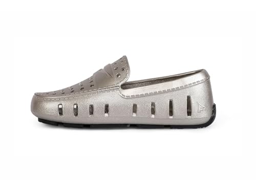 Floafers Girl's Prodigy Driver Metallic (Toddler/Little Big Kid) Driving Style Loafer4