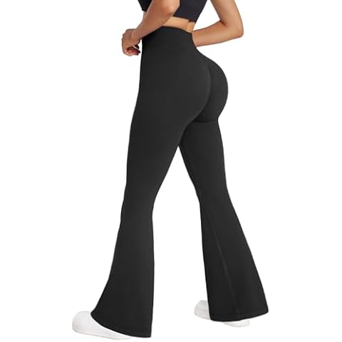 DOULAFASS High Waisted Flared Yoga Pants Cover