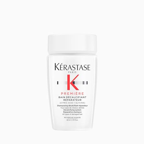 Kerastase Premiere Sulfate-Free Hair Repair Shampoo - For All Damaged Hair Types, Strengthens & Smoothes, With Citric Acid, Removes Buildup & Decalcifies, 2.7 Fl Oz, Travel Size
