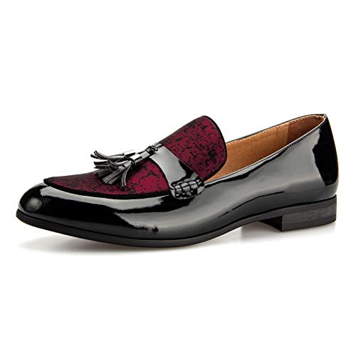 Jitai Men's Fashion Loafers Dress Shoes Slip-On Shoes Luxury Wedding Shoes For Men,Black/10,10 Us #TOP25