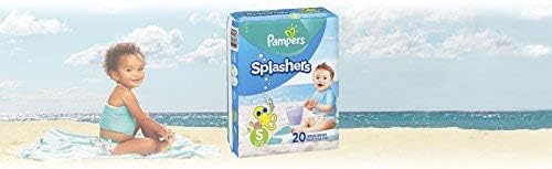 Swim Diapers Size 3 (13-24 lb) - Pampers Splashers Disposable Swim Pants, Small, Pack of 2 (Twinpack), 20 Count