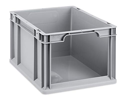 aidB Eurobox NextGen Store Front offen, 400x300x220 mm, robuste Regalbox mit Entnahmeöffnung, stapelbare Kunststoffkiste, ideal für die Industrie, 1 St aidB Eurobox NextGen Store Front offen, 400x300x220 mm, robuste Regalbox mit Entnahmeöffnung, stapelbare Kunststoffkiste, ideal für die Industrie, 1 St