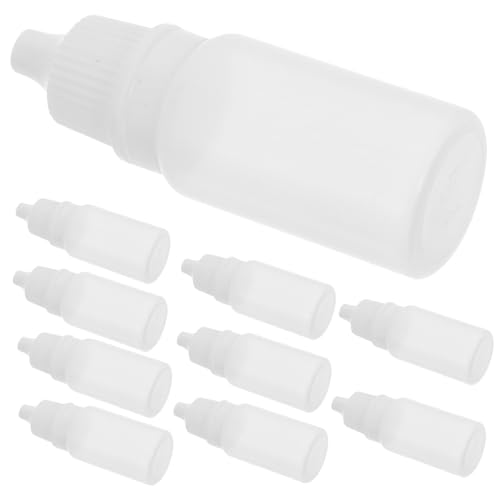 FUNOMOCYA Mini Portable 10ml Plastic Squeeze Bottles Refillable for Eye Drops Easy to Use Dropper Bottle Travel Dispensing Bottles