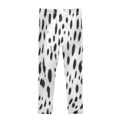 Toddler Girls Leggings Printed Yoga Pants Leggings Black White for Kids2