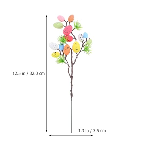 Decoración de huevo de Pascua con ramas de espuma 32 cm miniatura 2