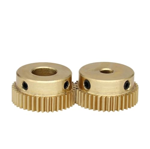 Bevel Gear Pinion Hardware Mechanical Spur Gear 0.5M-40T Bore 4/5/6/6.35/7/8mm Copper Brass Worm Gear Teeth Height 5 mm(6.35 mm)