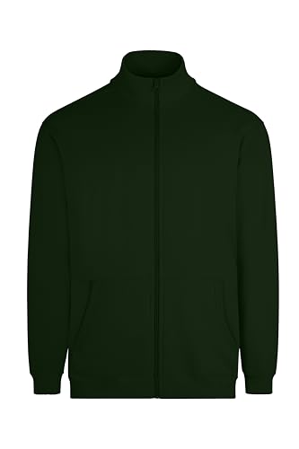 Sweat unisexe fermeture éclair robuste modèle Cooper couleur vert bouteille XL