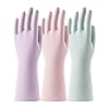COOLJOB 3 Pairs Reusable Rubber Gloves for Dishwashing Cleaning Bleaching, Grippy Latex Dish Washing Gloves with Flocked…