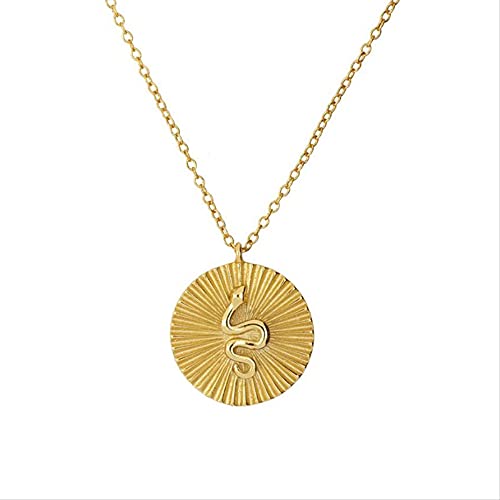Collier pour femmes chaîne de clavicule serpent ronde bijou minimaliste moderne