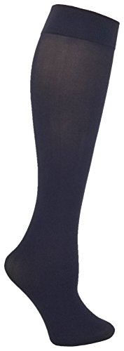 Image of Winterlace Queen Size Trouser Socks Womens 6 Pairs Plus Stretchy Opaque Knee High Wide Calf Nylon Spandex Dress Sock