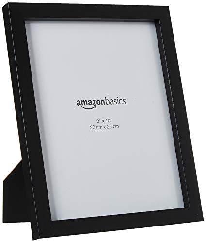 Amazon Basics Rectangular Photo Picture Frame 20.3 cm x 25.4 cm Pack of 2 Black