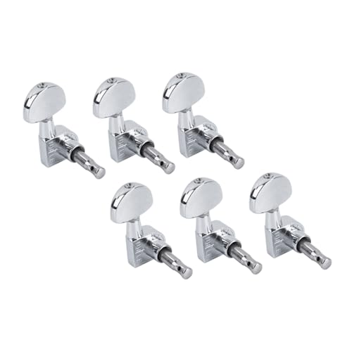 Yardwe 6Pcs Guitar String Winder Durable Guitar Nut Reeling Tool for Electric Guitar Acoustic Guitar Banjos Bass Quick Easy String Changing Accessory