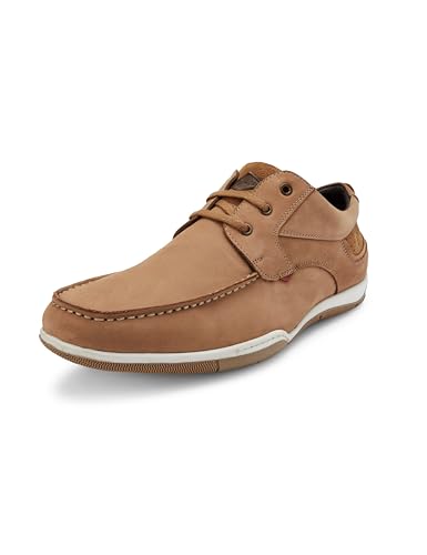 Image of Lee Cooper Men's LC6075A Leather Casual Shoes Olive 44