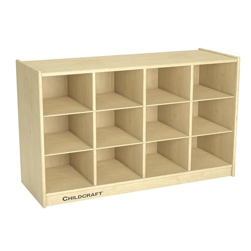 Childcraft Mobile Toddler Cubby, 12 Compartments, 38-3/8 x 13 x 24 Inches