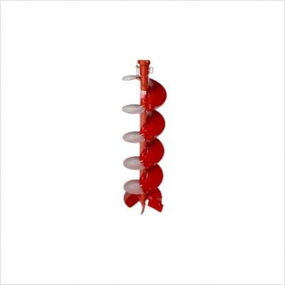General Equipment Company PSD4 PSD Series Ground Hog Auger, 18 lb, 4" Flighting OD, 4.5" Cutting Diameter, 3' Digging Depth, 7/8" Square Drive