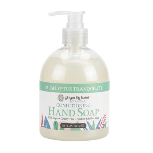 Image of Ginger Lily Farms Botanicals Conditioning Liquid Hand Soap Refill, 100% Vegan & Cruelty-Free, Eucalyptus Tranquility, 16.9 Fl Oz