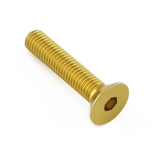 Alu s�nkhuvud skruv M8 x (1,25 mm) x 40 mm guld