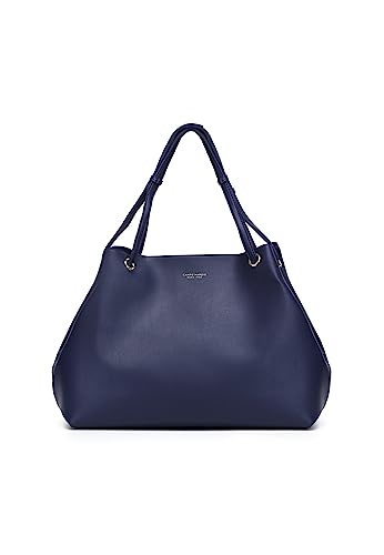 Campo Marzio - Bolsa de hombro con Embrague removible en cuero ecológico para mujer