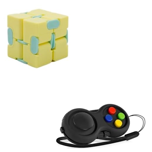 Cubo Infinito Anti Estresse + Fidget Pad Popit