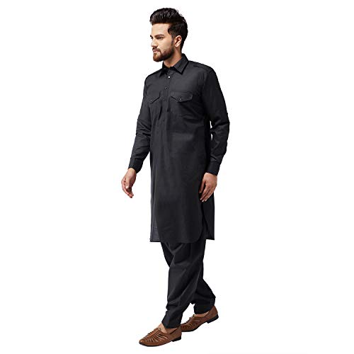 Image of SOJANYA (Since 1958 Men's Silk Blend Light Green Kurta & Nehrujacket with White Pyjama Combo