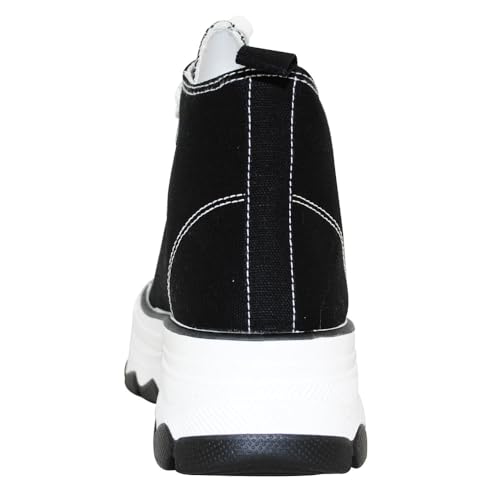 TRENDSUP Womens Sneakers Platform Shoes 2 Inch Height Lace Up Fashion Sneaker Shoes3