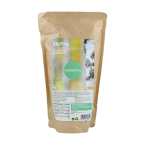 Xilitol de Abedul 1 kg Naturitas Essentials | Vegan | Azúcar de abedul | Sin gluten | Bajo en calorías | 100% natural