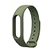 Produktbild FFF8 Für MI-Band 2-Riemen Für Xiaomi Pulseira 2 Armband Silikon-Armband Opaska Pasek Für Xiomi Miband 2 Corra Armbands Zubehör (Color : Army Green)