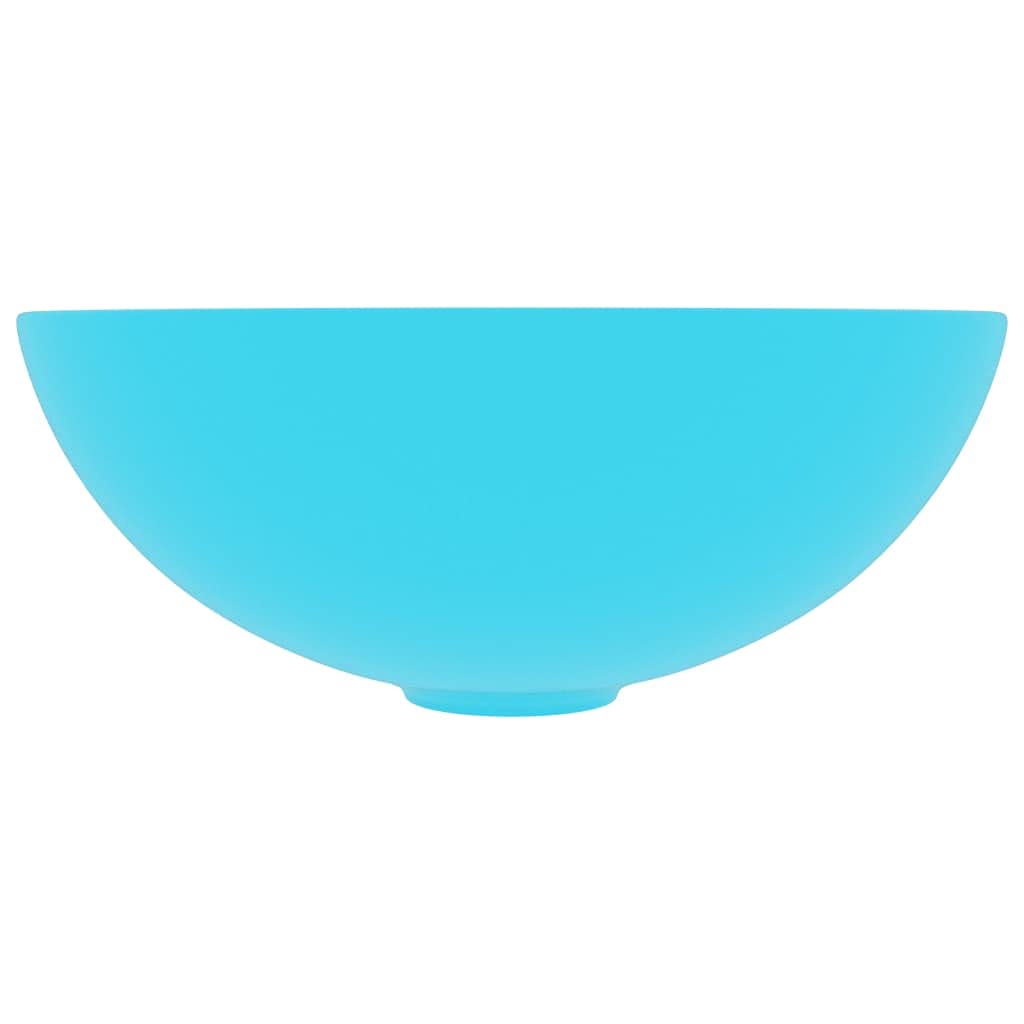 ShGaxin Lavabo de Cuarto de baño Redondo cerámica Verde Claro, Fregadero, Lavabo Baño, Lavamanos Baño, Lavatorio Casa De Banho, Mueble Lavabo sobre Encimera
