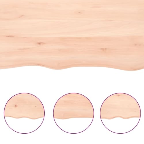 Estantería de pared maciza TALCUS balda flotante sin soportes a la vista 6