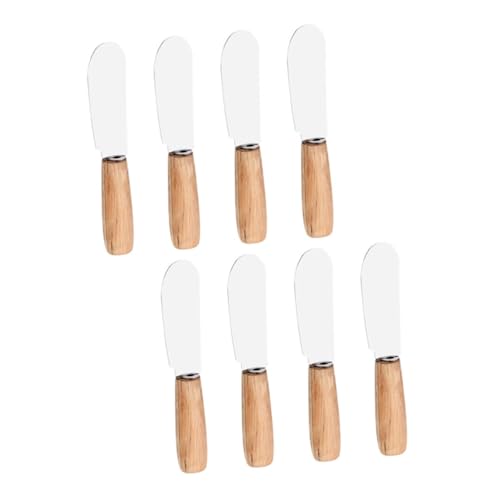 ULTECHNOVO 8Piezas Espátulas Inoxidable con Mango para Hornear y Raspado de Resistente Calor y Ecológico