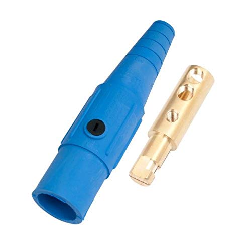 Marinco CLS20MB-D CLS Cam Type, Series 16 Inline, Single Pin Connector, 400 Amp, 600 Volt, #2-2/0 AWG, Male - Blue (D)