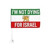 I'M Not Dying For Israel Flag Make Iran Great Again Flag For Car Windows Flags