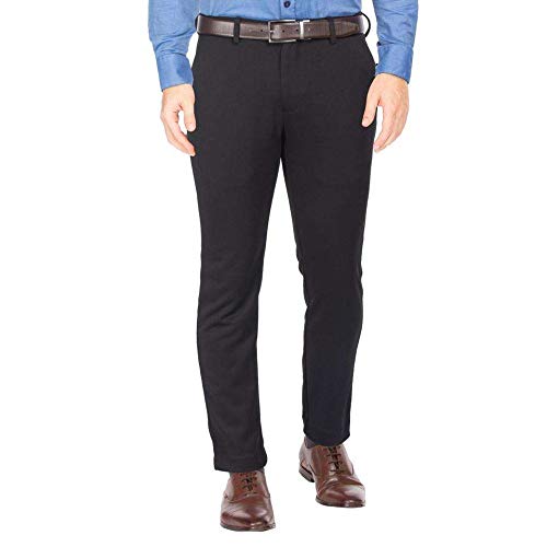 Image of VETTORIO FRATINI by Shoppers Stop Mens 4 Pocket Slub Formal Trousers