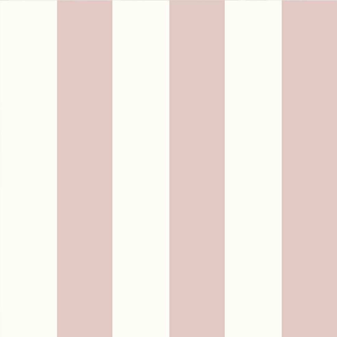 World Of Wallpaper Pink, White Regency Stripe Classic Pattern Wallpaper Perfect Wallcovering For Bedrooms, Nurseries, Playrooms, Hallways In Soft Pink/White 1118
