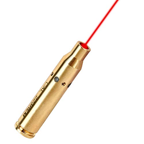 Cvlife Hunting Rifle Scope 6-24X50 Aoe Red And Green Illuminated Gun Scope With Bore Sight Cal 223 5.56Mm Rem Gauge Red Dot Boresighter #TOP6