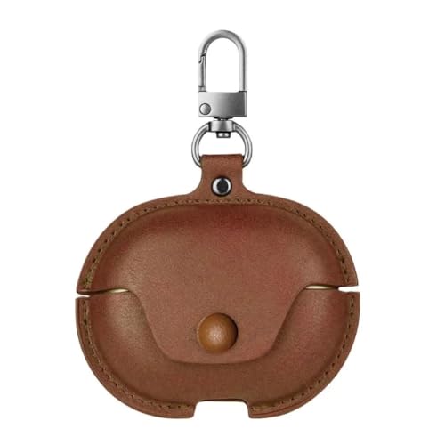 Image of Leather Business Case Cover for OnePlus Nord Buds 3 | Nord Buds 3 Pro | OnePlus Buds Pro 3 (Leather Brown)