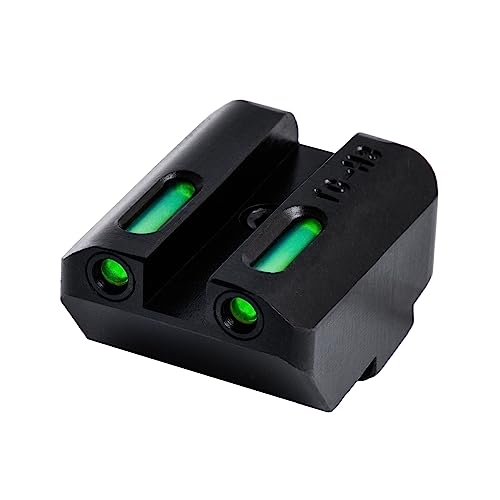 Image of TRUGLO TFX Handgun Sight | Durable Shock-Resistant Compact Brightly Glowing Tritium & Fiber-Optic Xtreme Day /Night Sight for Handguns