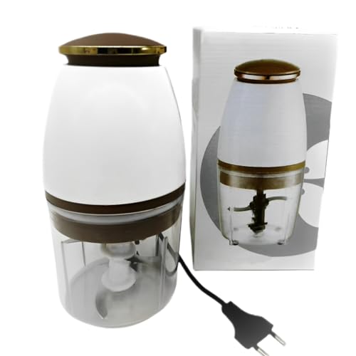 Hogvinnatil Robot de cocina Chopper Mezclas de carne, pequeño robot de cocina, rebanadora eléctrica de 700 ml, gran capacidad de molienda, picadora multifunción compacta
